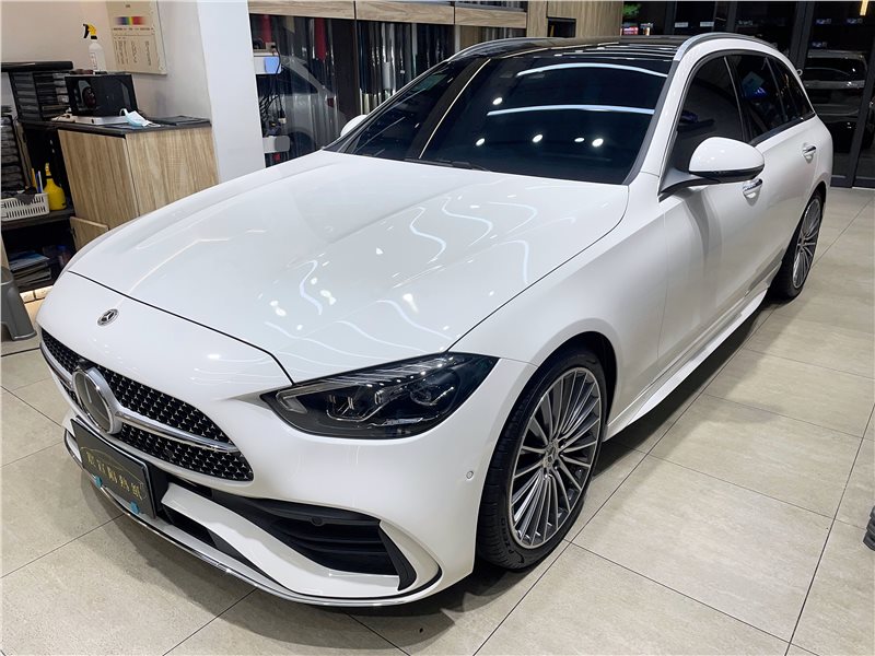 FSK冰鑽F20：車窗透視感與私密性的完美平衡 - 2024 M-Benz C-Class S206 前擋FSK F30 搭配 車身FSK F20 - 新北震宣汽車隔熱紙